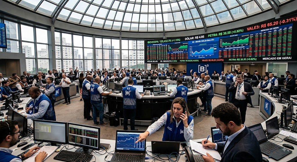 Bolsa de valores B3. Fonte: Acervo pessoal Kingools