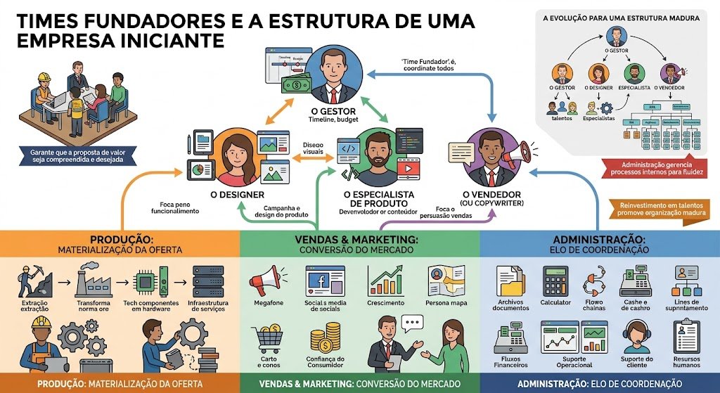 estrutura de uma empresa iniciante