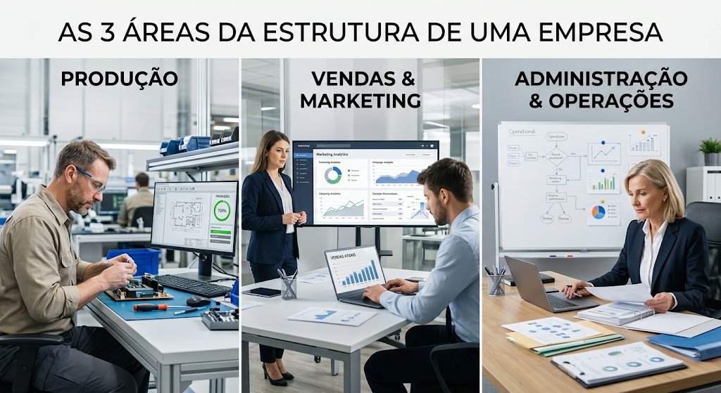 estrutura de uma empresa iniciante