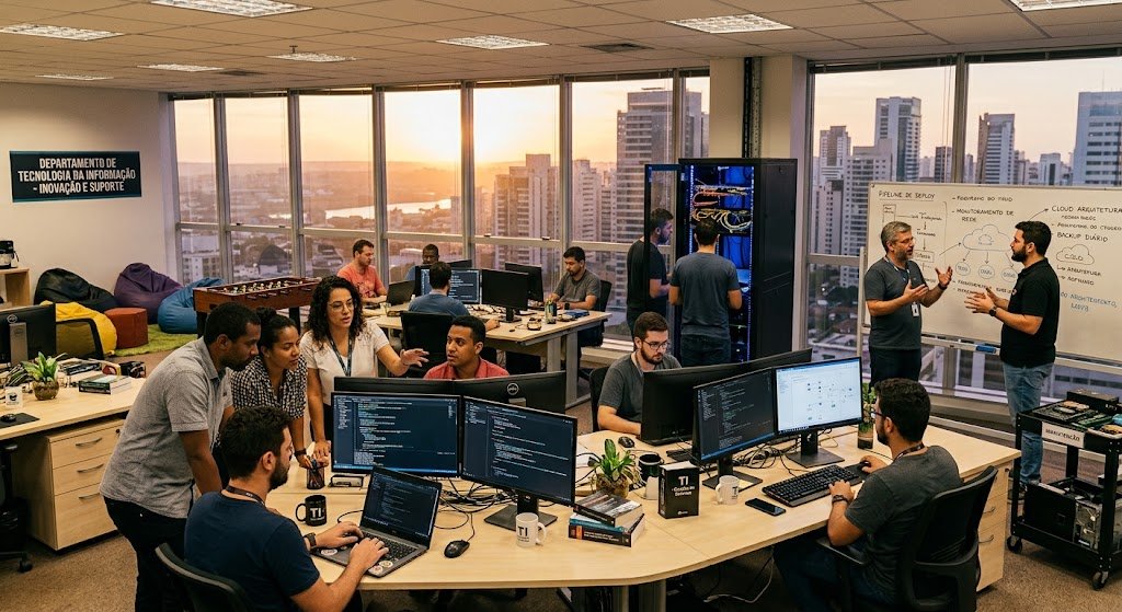áreas de uma empresa madura: TI