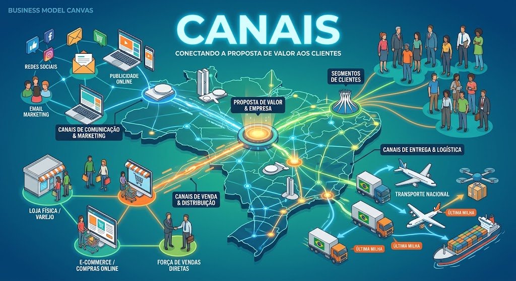 Business Model Canvas Canais